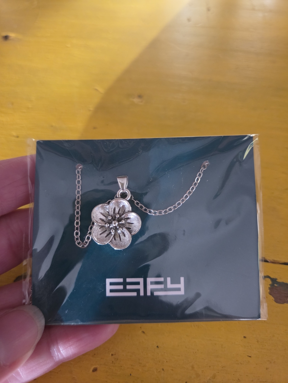 Effy Silver Flower Pendant Necklace - Floral Chain